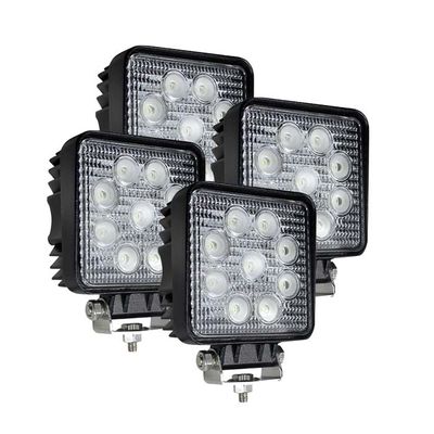 Снабжение жилищем черноты светов IP67 2160lm работы потока СИД квадрата 4PCS
