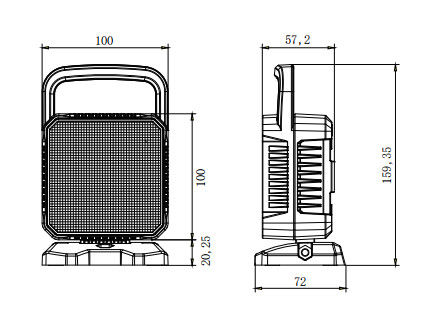 Прожектор СИД дистанционного управления OSRAM 12W водоустойчивый для светов потока тележки портативных